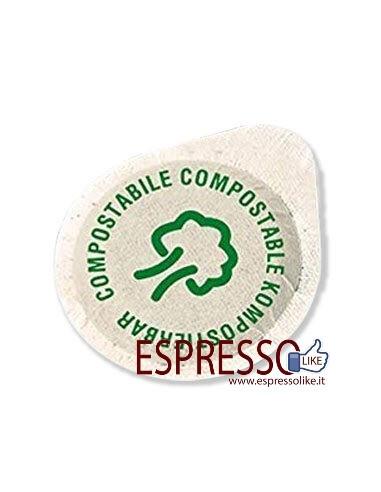 50 Cialde Compostabili, Miscela Verde Dek, ESE 44mm, Caffè Borbone