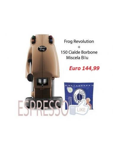 Macchina Da Caffè a Cialde ESE 44mm Frog Didiesse Vari colori + 150 BORBONE  Blu